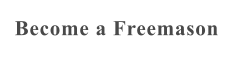 Become a Freemason